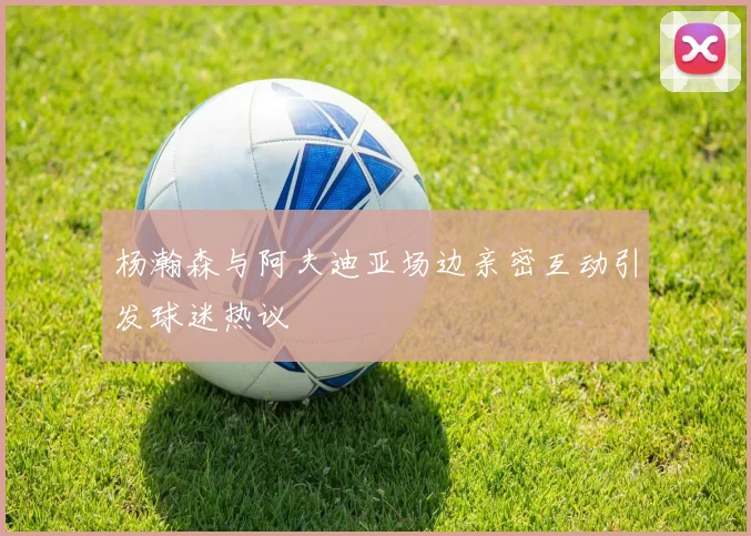 杨瀚森与阿夫迪亚场边亲密互动引发球迷热议